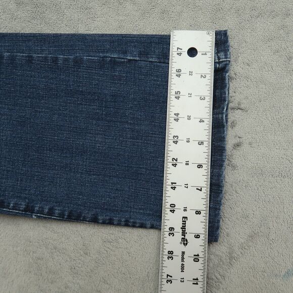 Guess Jeans Women's Size 31 Mid-Rise Comfort Bootcut Denim 31" Inseam Distressed - Picture 5 of 16